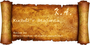 Kuchár Atalanta névjegykártya